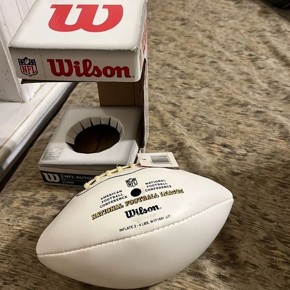 Wilson No box SIGNED Autographed football #49 - Picture 9 of 9